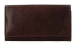 Lagen leather wallet V13 Dark brown