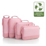 Heys Ecotex Compression Packing Cube 4 Pc Set Pink Sand