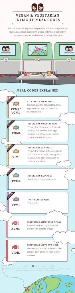 Veganes Essen im Flugzeug