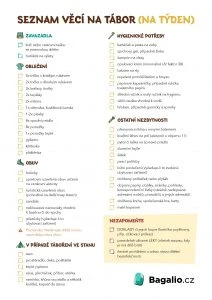 Packliste für das Ferienlager zum Herunterladen