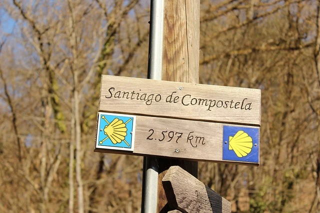 Die Route führt auch von Santiago de Compostela.
