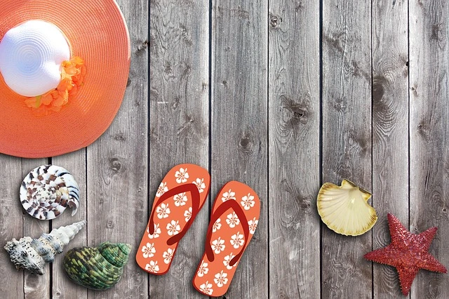 Flip-Flops im Büro.
