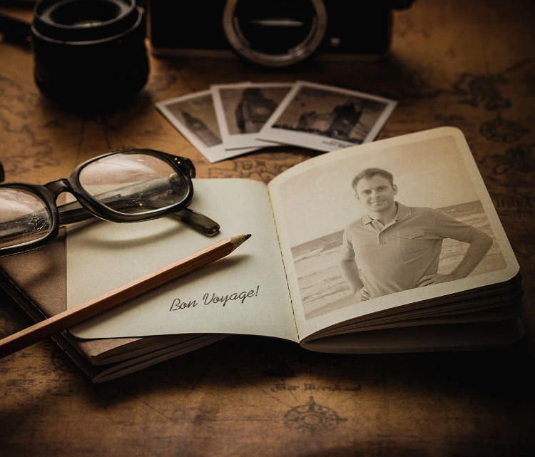 Reisetagebuch und Blog.