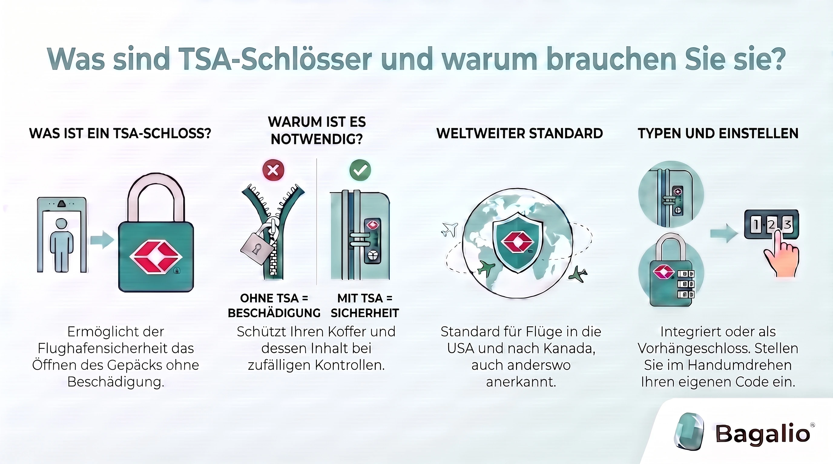 INFOGRAFIK: Was sind TSA-Schlösser und warum brauchen Sie sie?