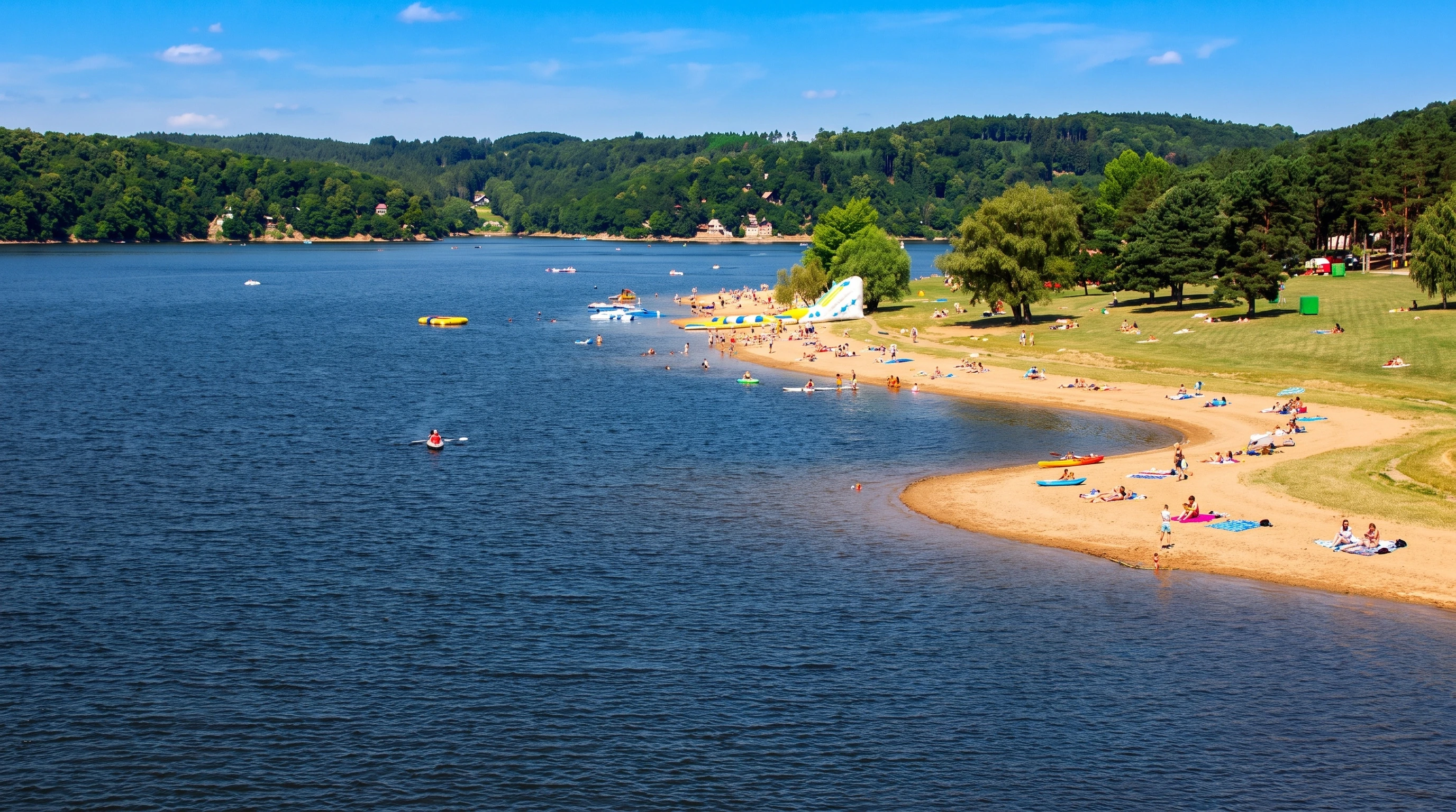 Campingplatz Vranovská pláž an der Talsperre Vranov